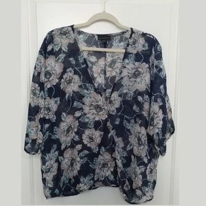 3 for $35 Metaphor kimono faux wrap top floral